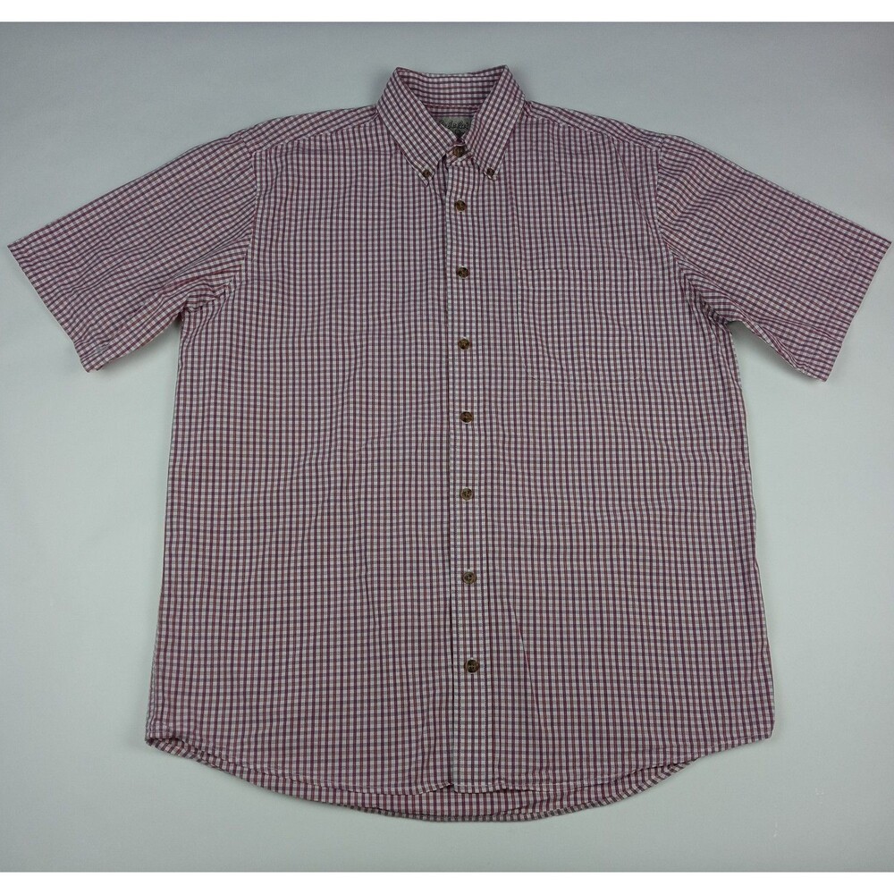 CABELA'S Button Up Shirt Men's Size Large Short Sleeve Outdoors Casual